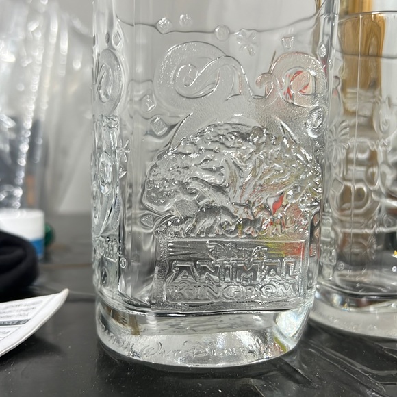 2 DisneyWorld Collectible Glasses 2000 Mickey Mouse Animal Kingdom Magic Kingdom - Picture 8 of 13